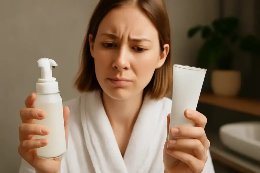 Qual è la differenza tra detergente schiumogeno e crema? Scegli quello che fa davvero per te