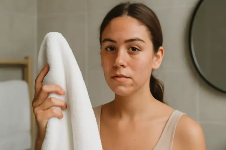 Asciugamano viso pulito: quanto conta davvero per prevenire i brufoli